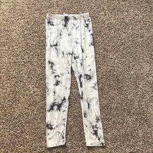 Marble print leggings